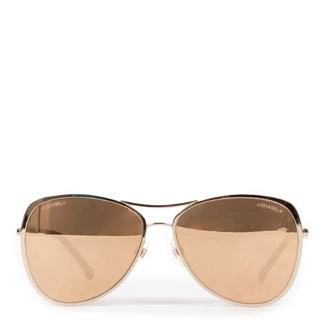 chanel 4223 gold|Pilot Sunglasses .